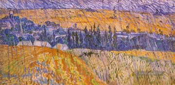 Landschaft im Regen Vincent van Gogh Ölgemälde